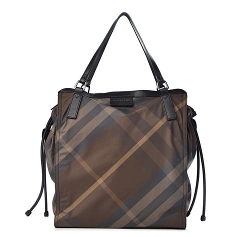 borse burberry nylon check tote|Burberry purses for women.